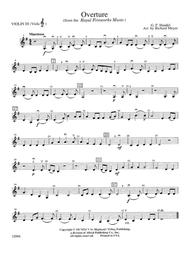 Overture from the `Royal Fireworks Music`: 3rd Violin (Viola [TC])
