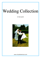 Miscellaneous: Wedding Collection sheet music to download for flute quartet