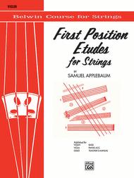 First Position Etudes for Strings: Violin Sheet Music: Samuel Apple..