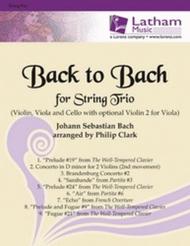 Back to Bach for String Trio
