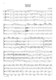 Beethoven  Egmont Overture, for string quartet, CB004