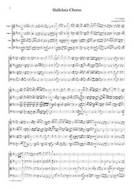 Handel  Halleluia Chorus, for string quartet, CH104