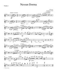 Puccini  Nessun Dorma, for string quartet, CP201
