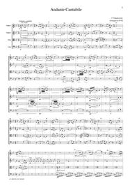 Tchaikowsky  Andante Cantabile, String Quartet No.1, 2nd mvt., for string quartet, CT004