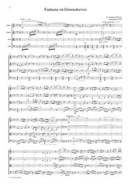 Vaughan-Williams  Fantasia on Greensleeves, for string quartet, CV201